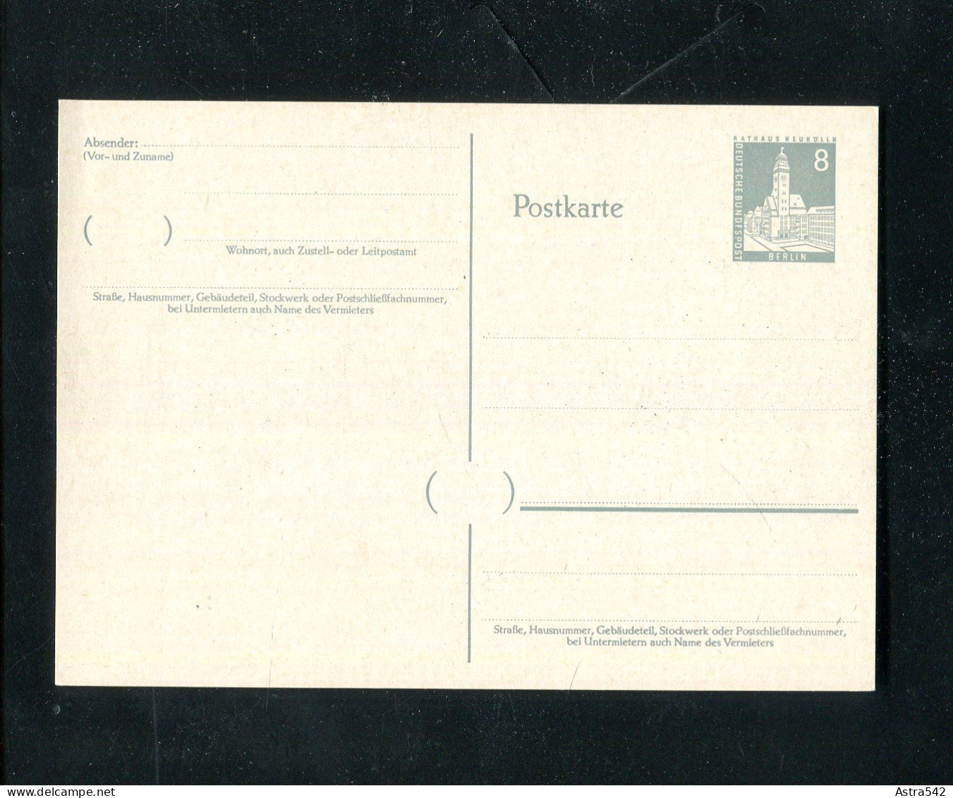 "BERLIN" 1957, Postkarte Mi. P 35 ** (14057) - Postcards - Mint