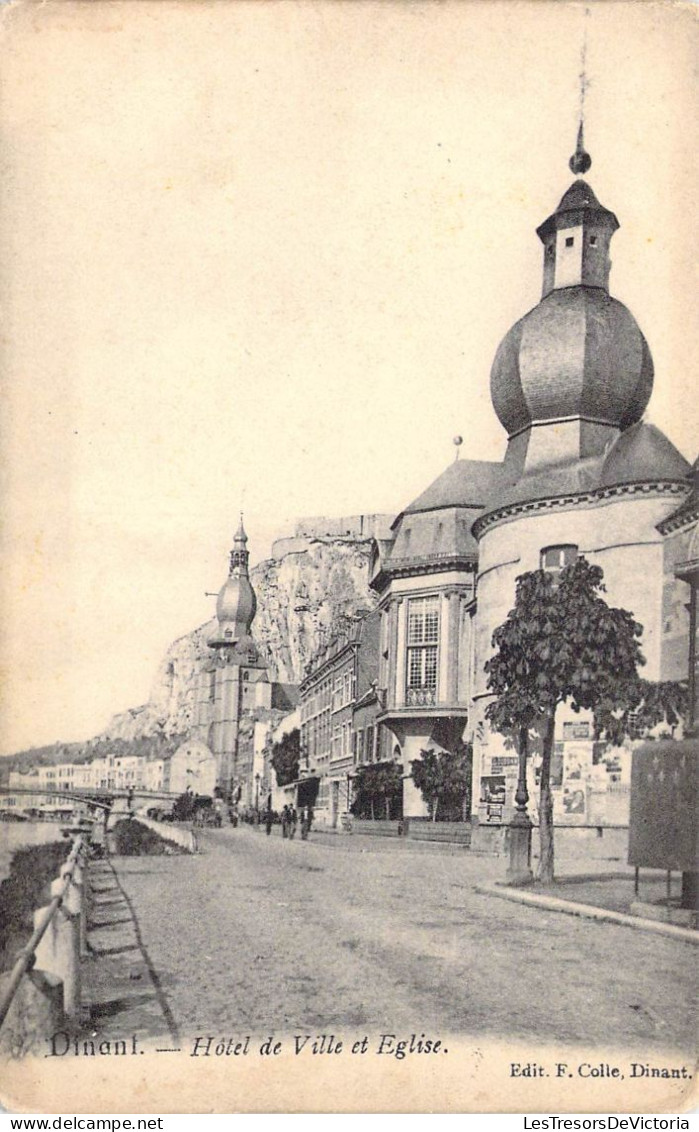 BELGIQUE - Dinant - Hôtel De Ville Et Eglise - Carte Postale Ancienne - Dinant