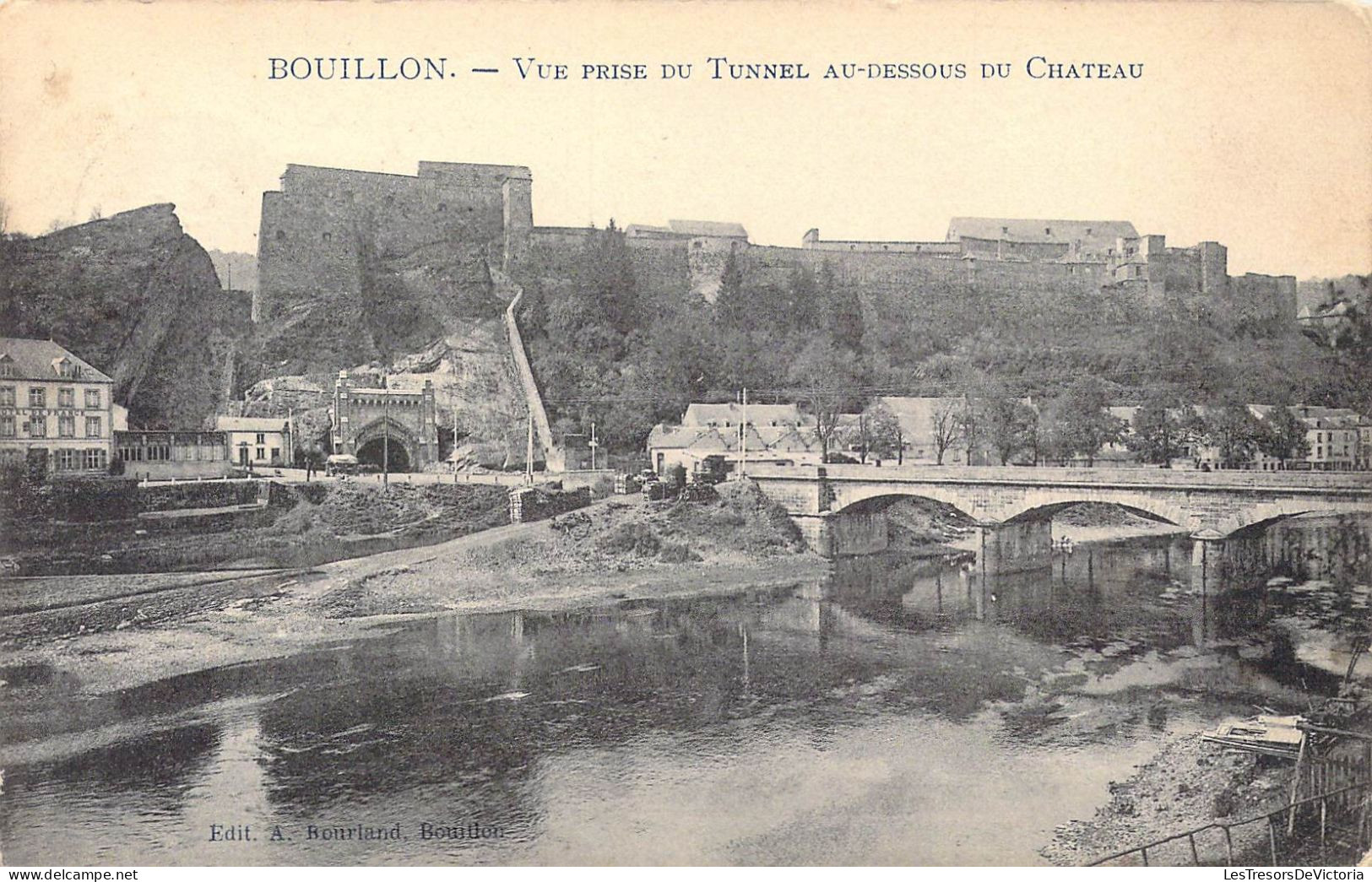 BELGIQUE - Bouillon - Vue Prise Du Tunnel Au-dessous Du Château - Carte Postale Ancienne - Bouillon