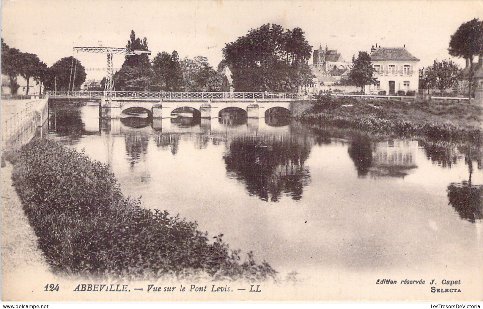 FRANCE - 80 - ABBEVILLE - Vue Sur Le Pont Levis - Carte Postale Ancienne - Abbeville