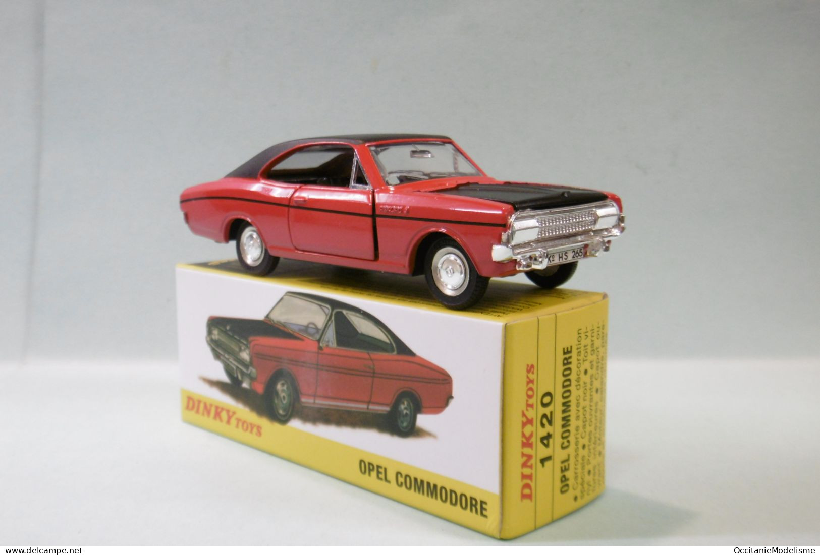 Dinky Toys / Atlas - OPEL COMMODORE COUPE Rouge Réf. 1420 BO 1/43 - Dinky