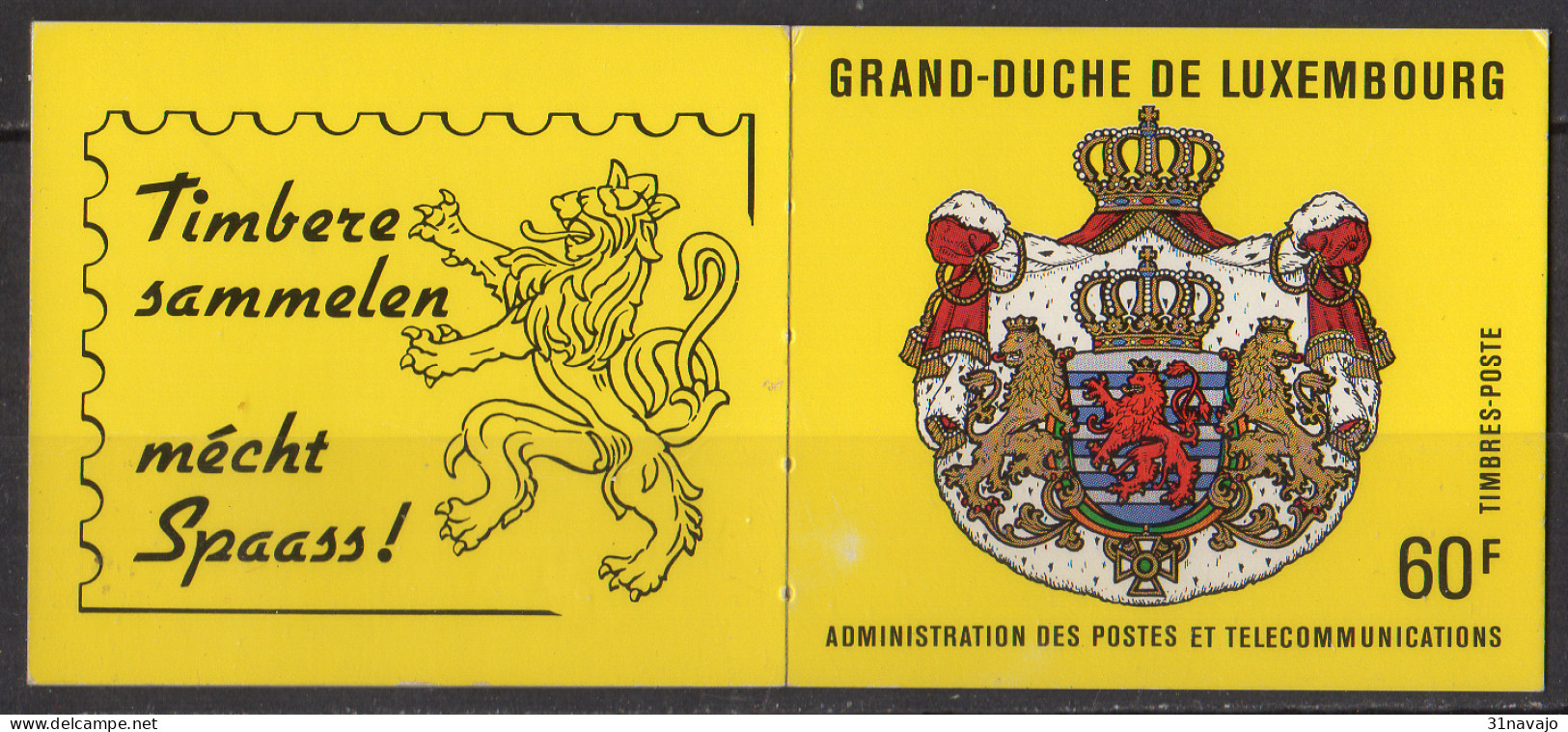 LUXEMBOURG - 25e Anniversaire De L’avènement Du Grand-Duc Jean Carnet - Postzegelboekjes