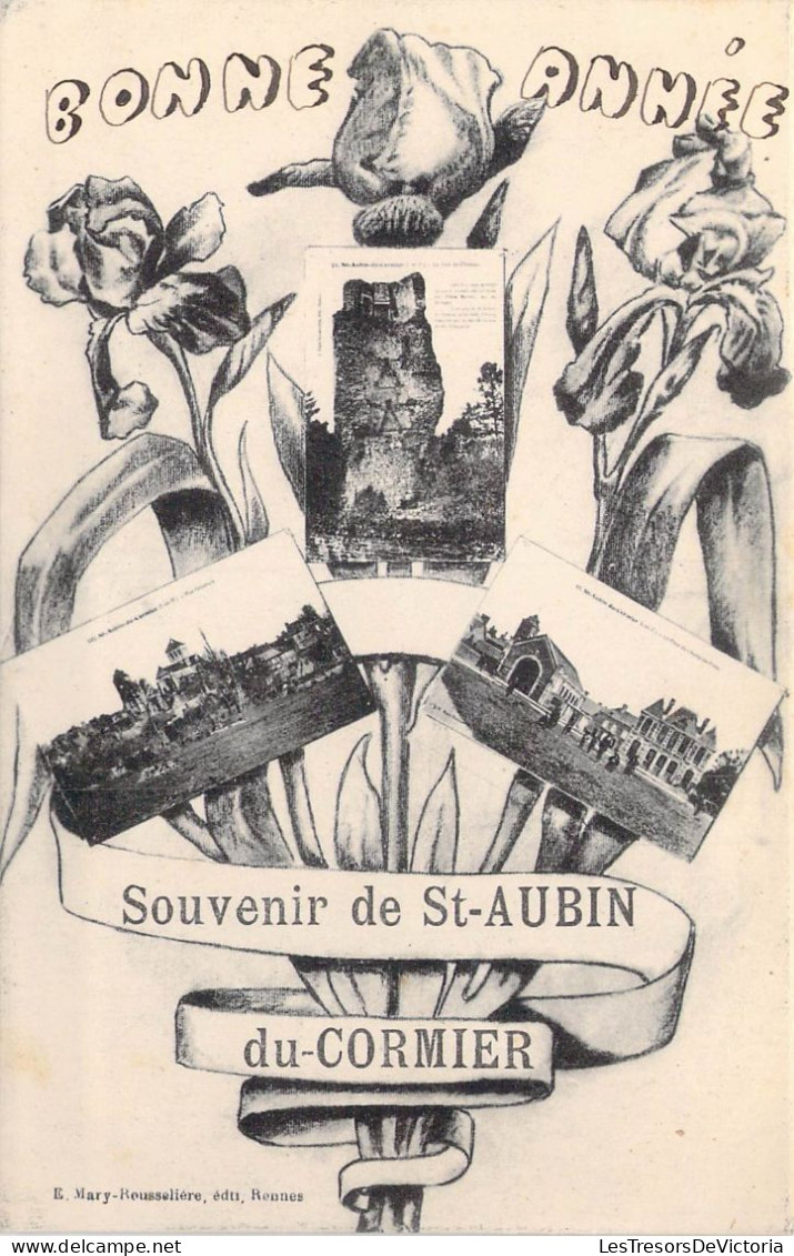 FRANCE - 35 - Bonne Année - Souvenir De Saint-Aubin Du Cormier - Carte Postale Ancienne - Sonstige & Ohne Zuordnung