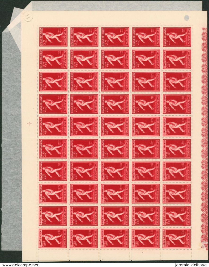 Série dite BODOVAN soit n°728/736** neuf sans charnières (MNH) en feuille de 100 timbres pliés en deux + protection.