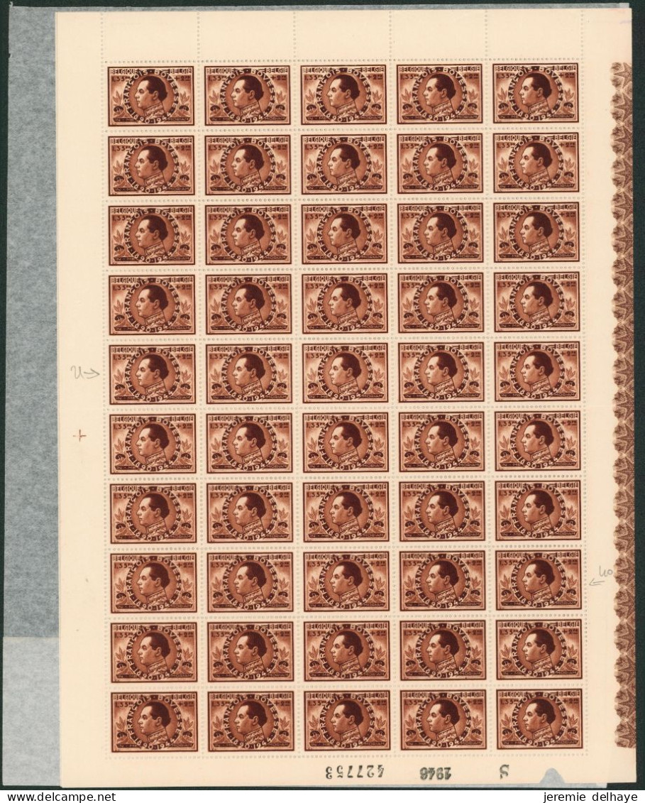 Série dite BODOVAN soit n°728/736** neuf sans charnières (MNH) en feuille de 100 timbres pliés en deux + protection.