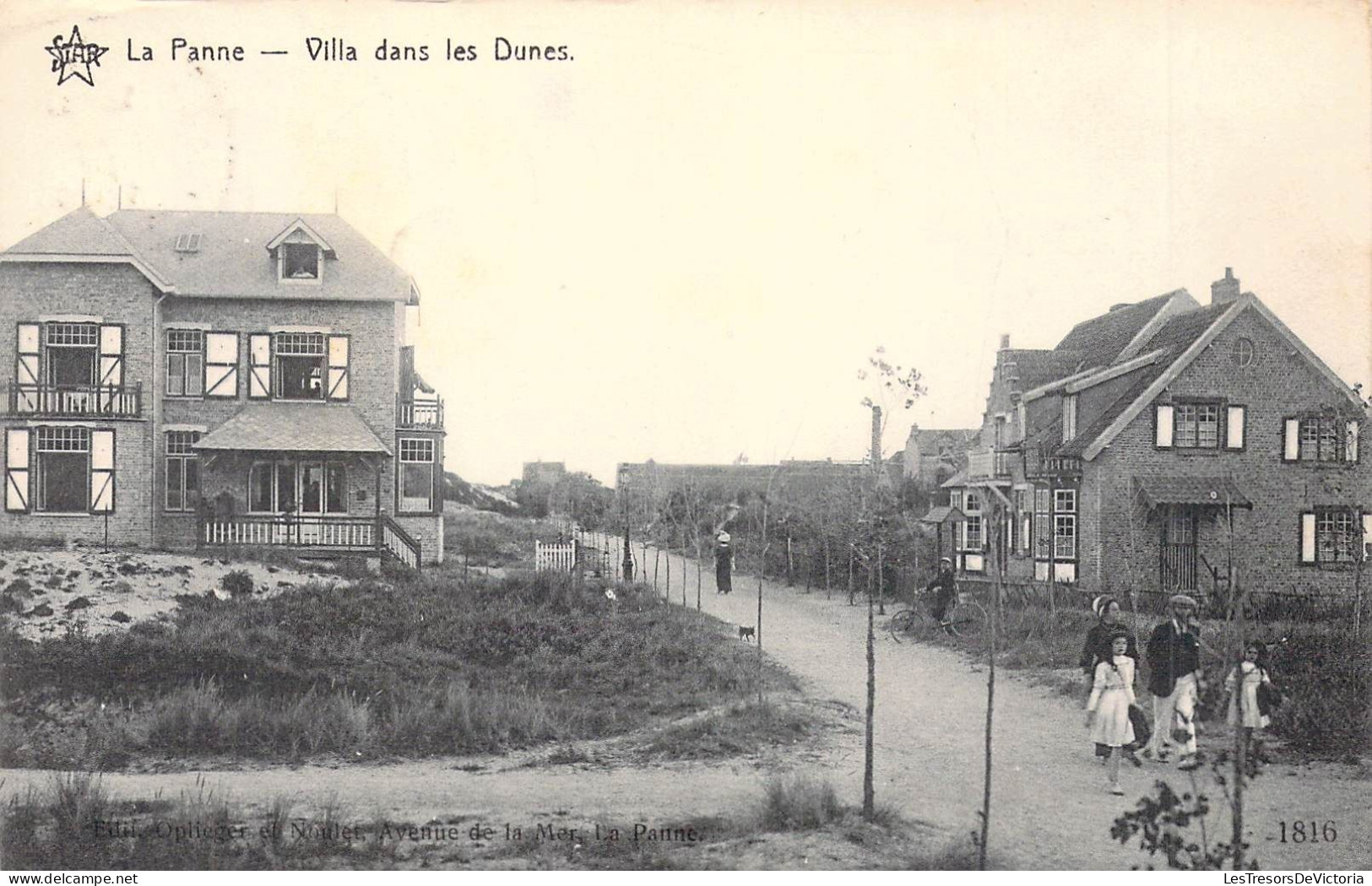 BELGIQUE - LA PANNE - Villa Dans Les Dunes - Carte Postale Ancienne - Andere & Zonder Classificatie