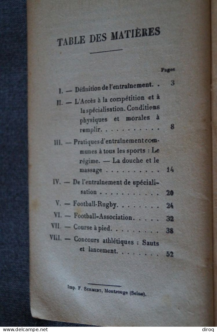 Football,Rugby,course à Pied,etc..L.Meyer,61 Pages,ancien,complet,16,5 Cm. Sur 9,5 Cm. - Deportes