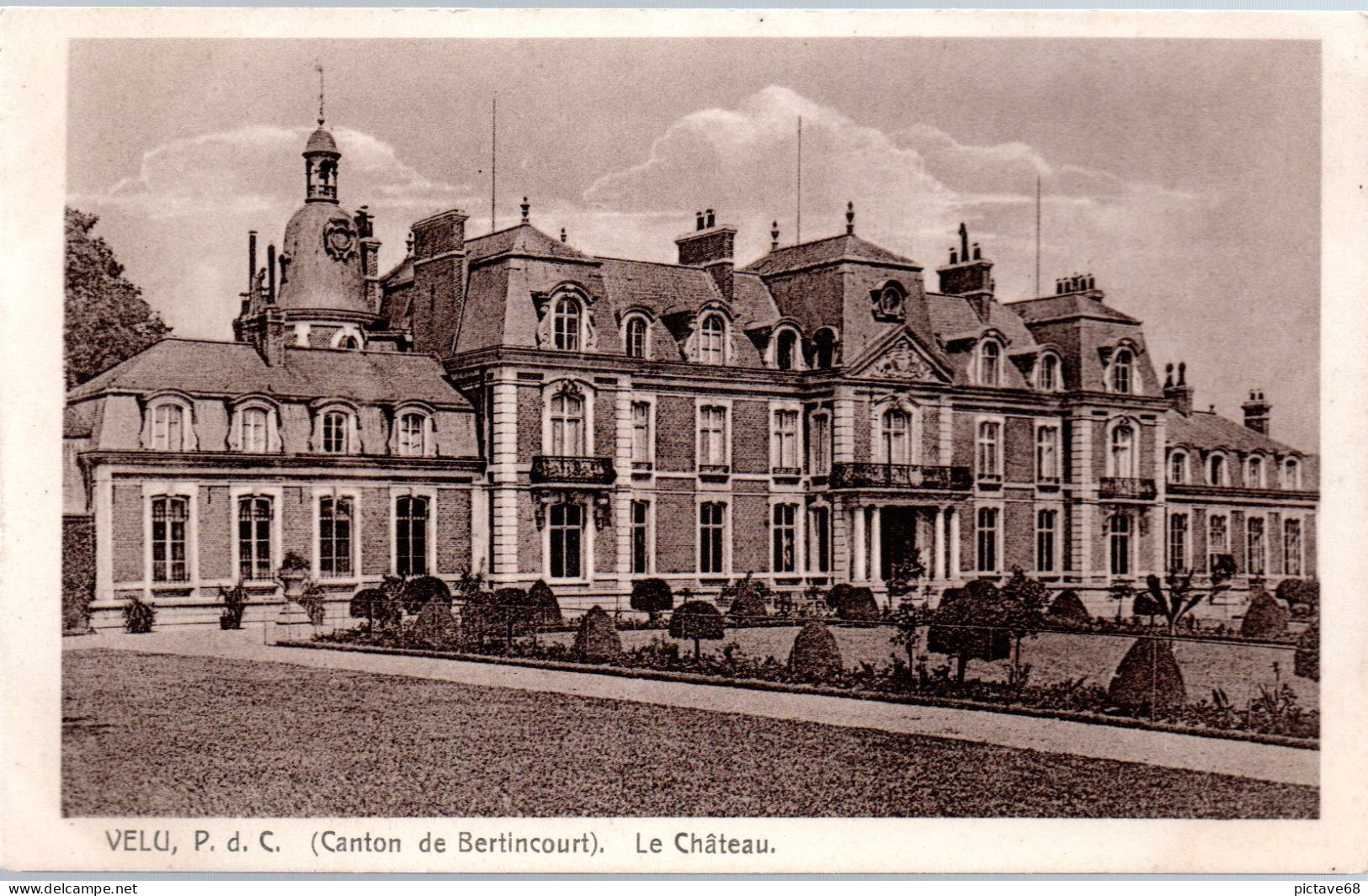 CPA 62 - VELU - LE CHÂTEAU - Bertincourt