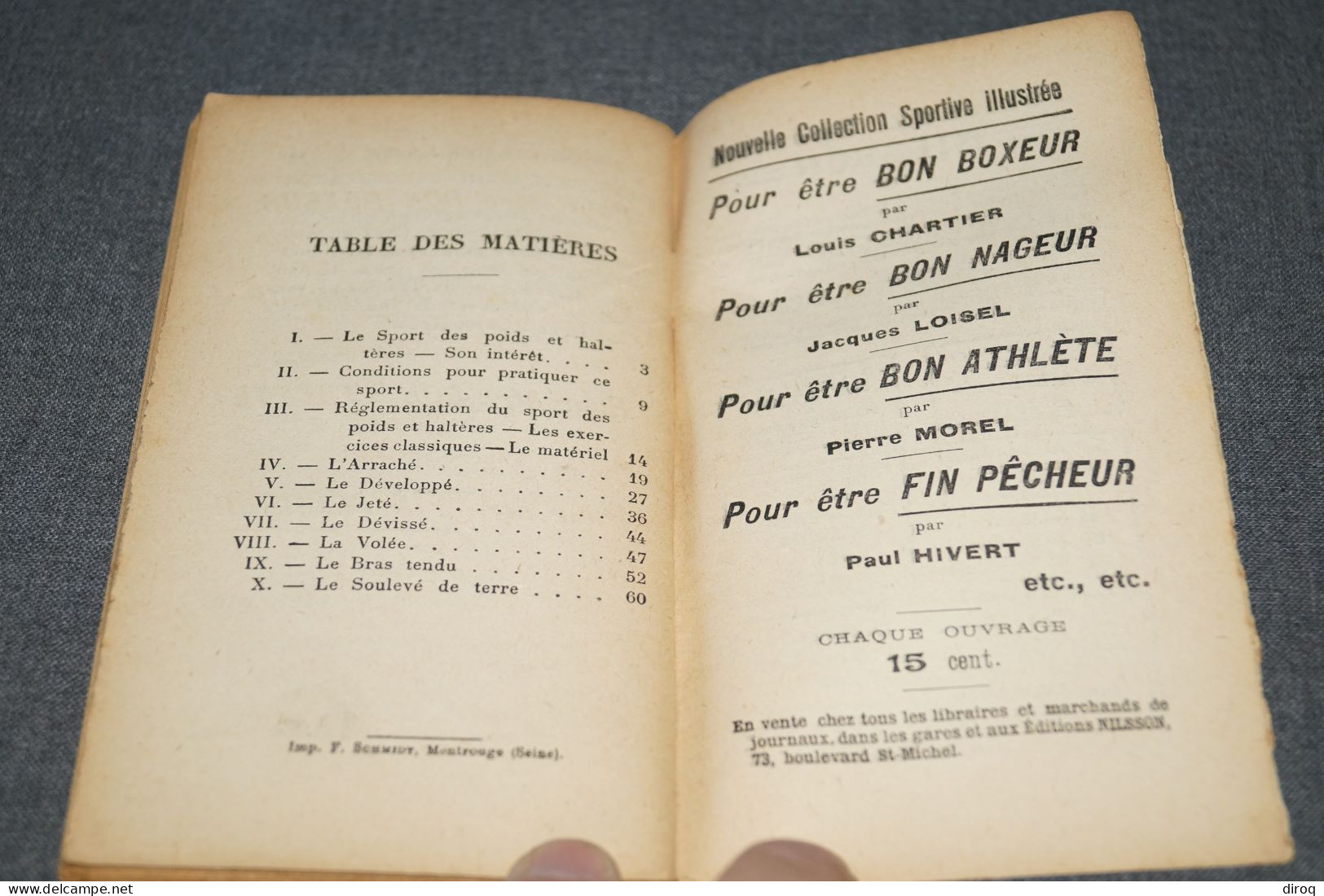 Pour être un bon athlète,culturisme,Pierre Morel,61 pages,ancien,complet,16,5 Cm. sur 9,5 Cm.