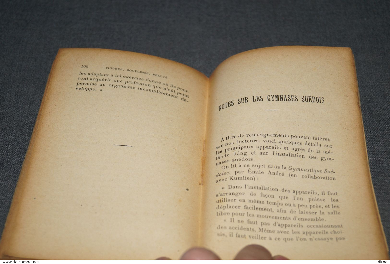 Gymnastique Suédoise,Vigueur,souplesse,Beauté,Halling,116 Pages,ancien,complet,16,5 Cm. Sur 11 Cm. - Gymnastique