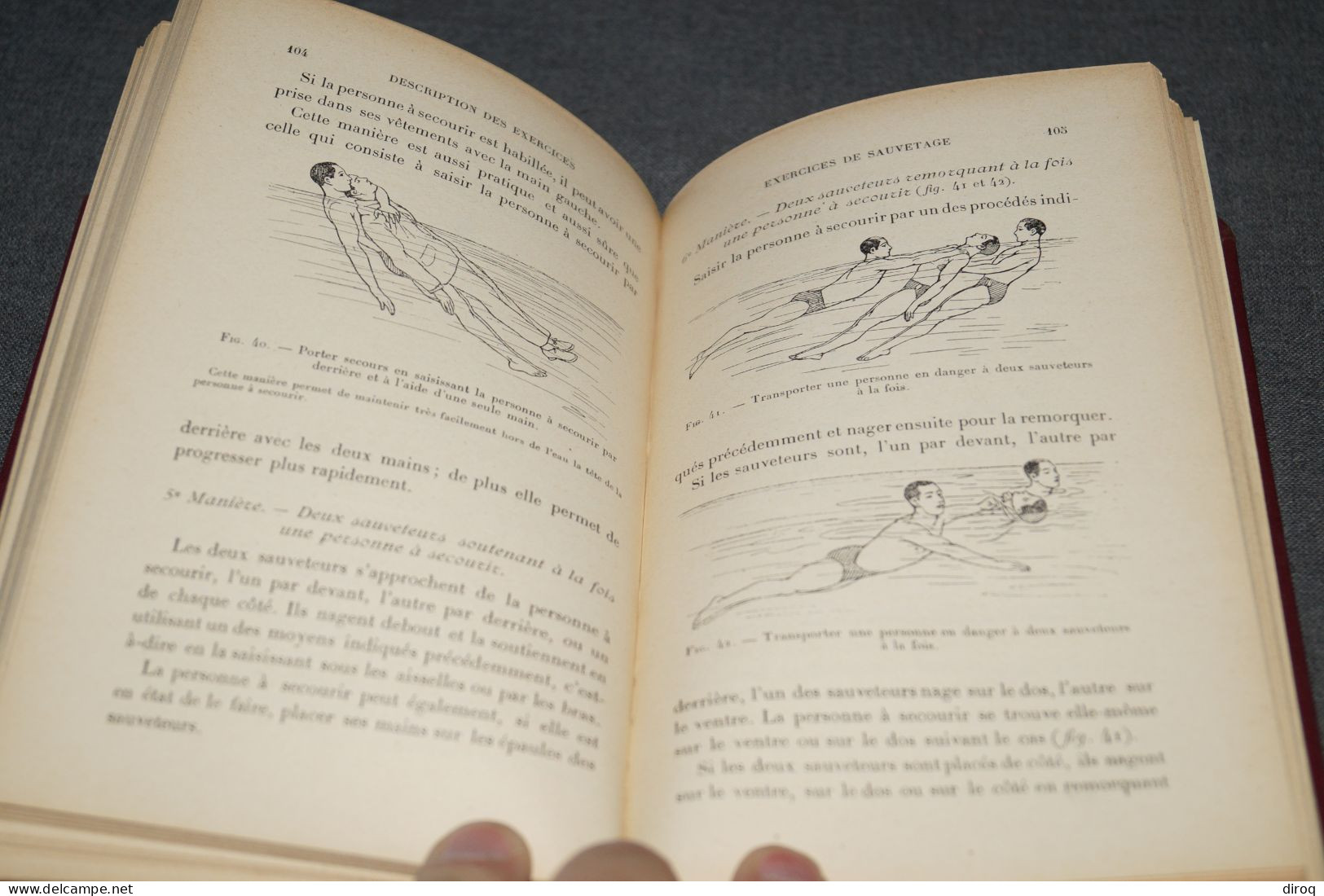 Natation,1914,ma leçon type,G.Hébert,154 pages,ancien,complet,18 Cm. sur 11,5 Cm.