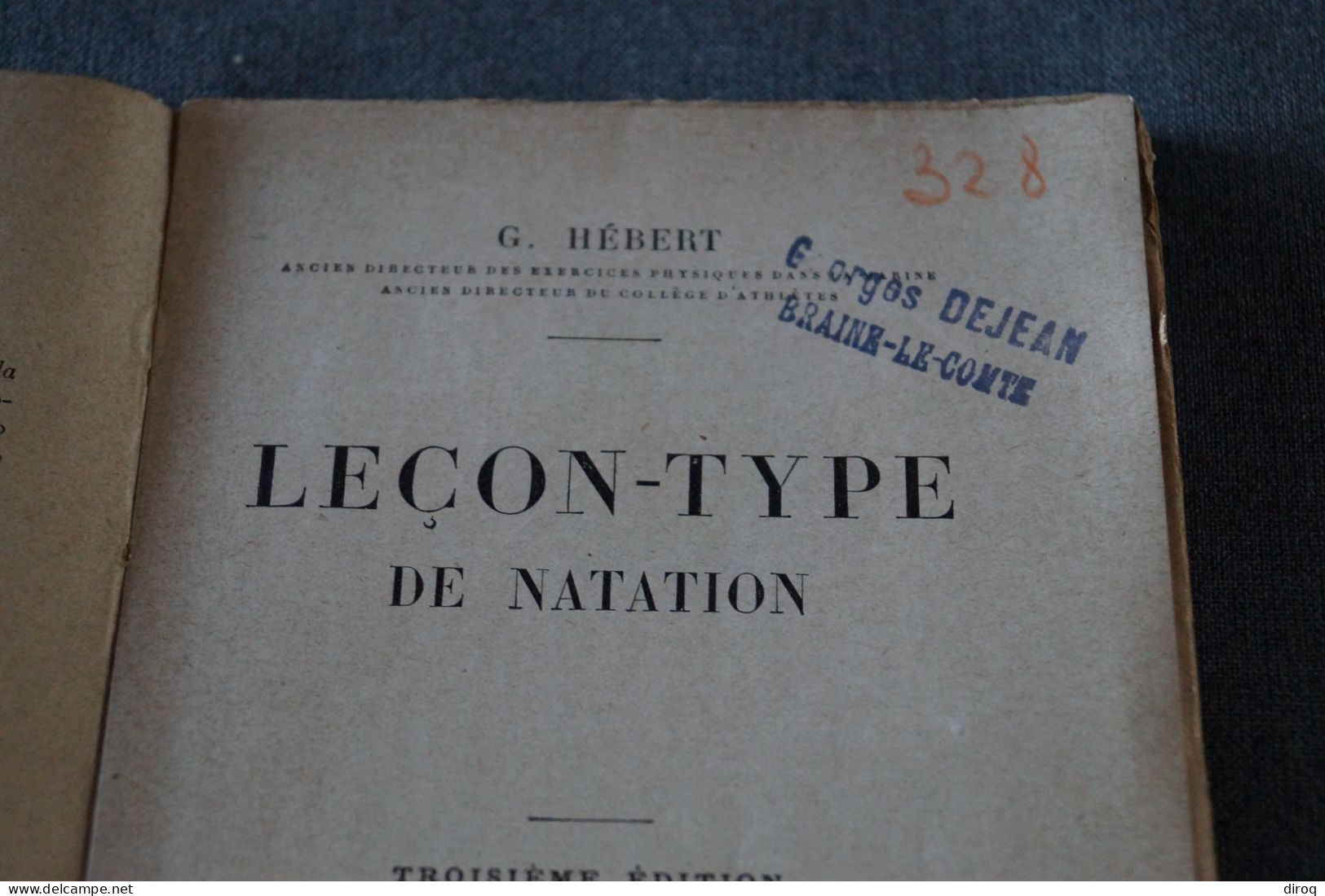 Natation,1933,Leçon Type,G.Hébert,154 Pages,ancien,complet,19 Cm. Sur 12 Cm. - Natation