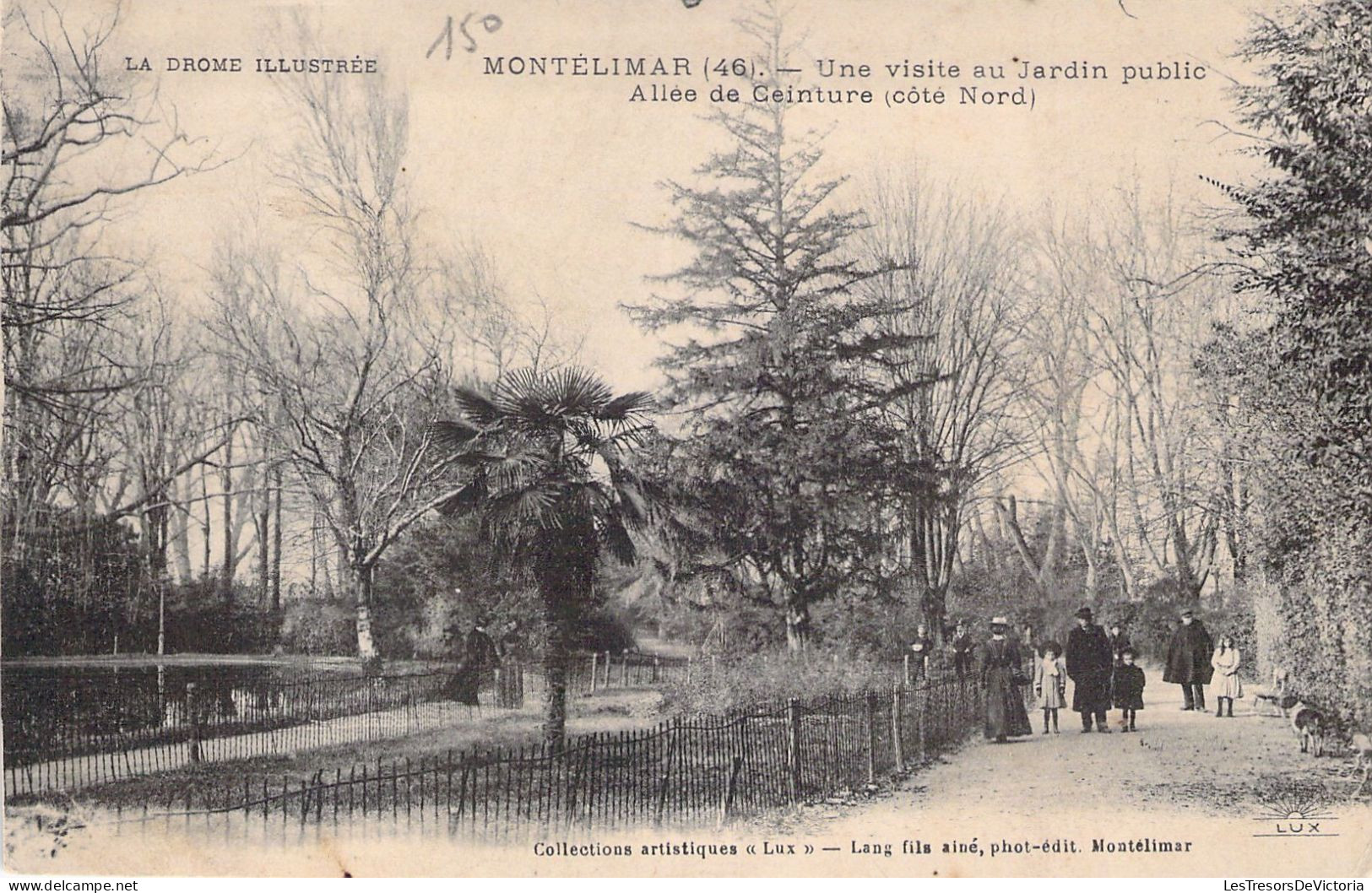 FRANCE - 26 - MONTELIMAR - Une Visite Au Jardin Public - Allée De La Ceinture Côté Nord - Carte Postale Ancienne - Montelimar