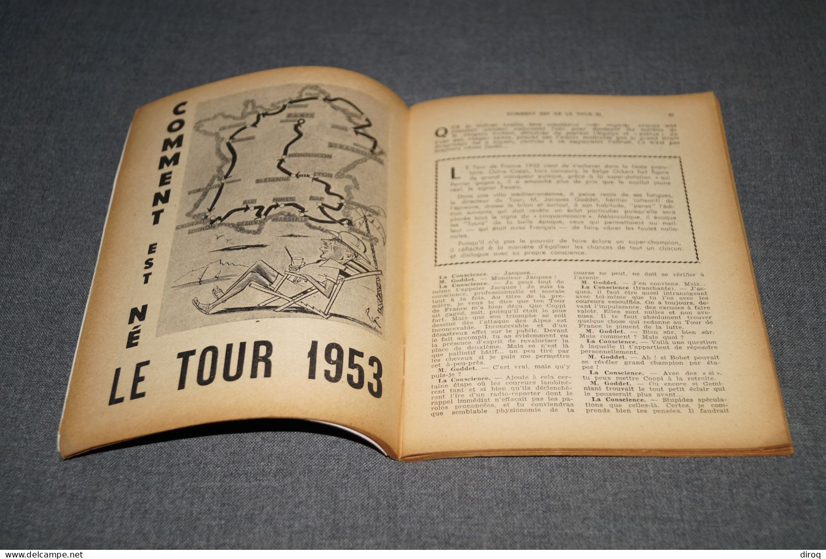 Tour De France,sport Sélection,1953,complet 96 Pages,ancien,complet,18 Cm. Sur 13,5 Cm. - Cyclisme