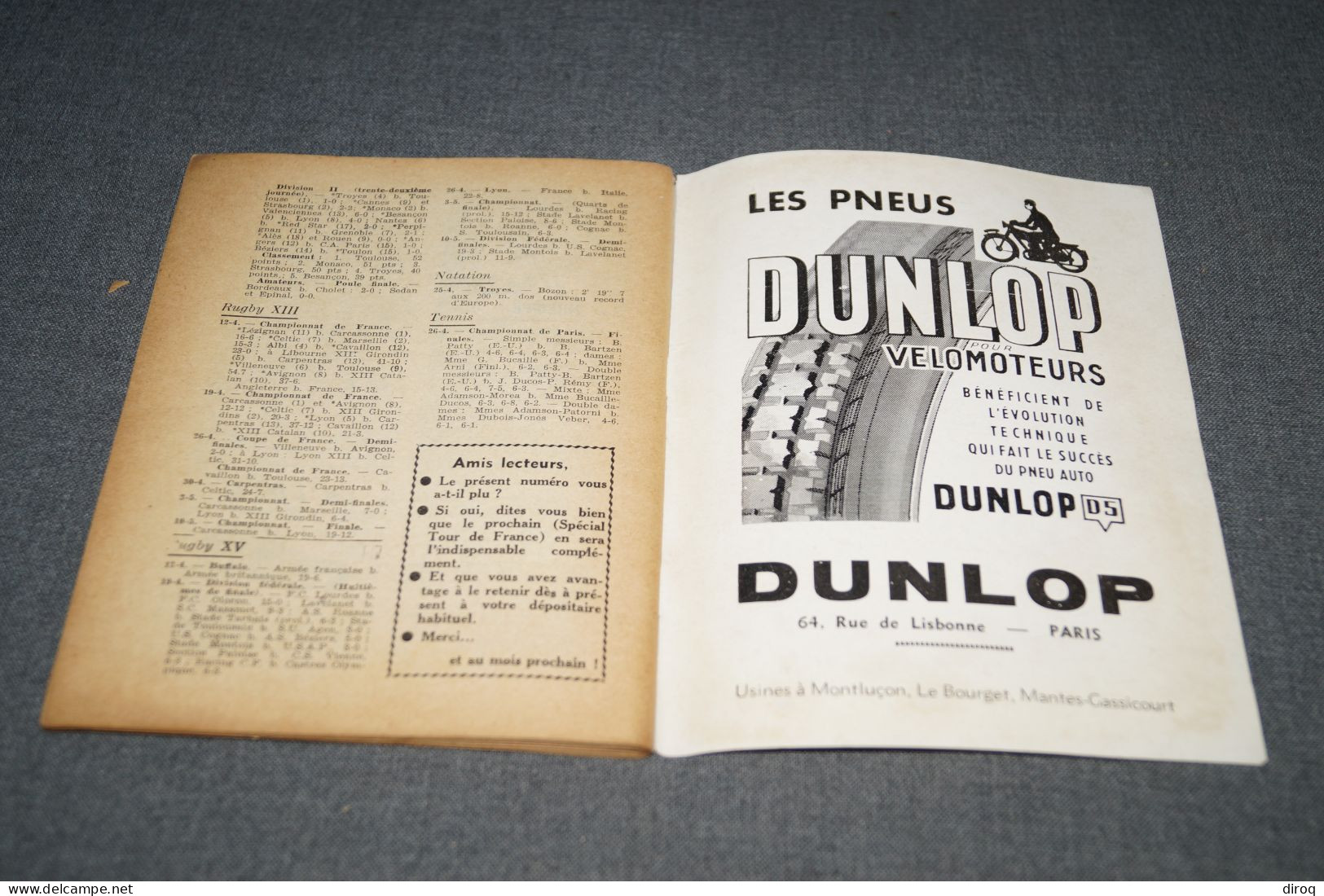 Tour de France,sport sélection,1953,complet 96 pages,ancien,complet,18 Cm. sur 13,5 Cm.