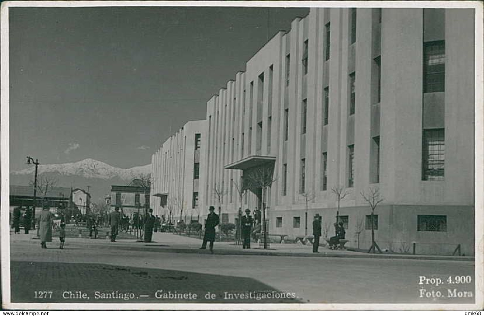 CHILE - SANTIAGO - GABINETE DE INVESTIGACIONES - FOTO MORA - RPPC POSTCARD 1930s (205) - Chili
