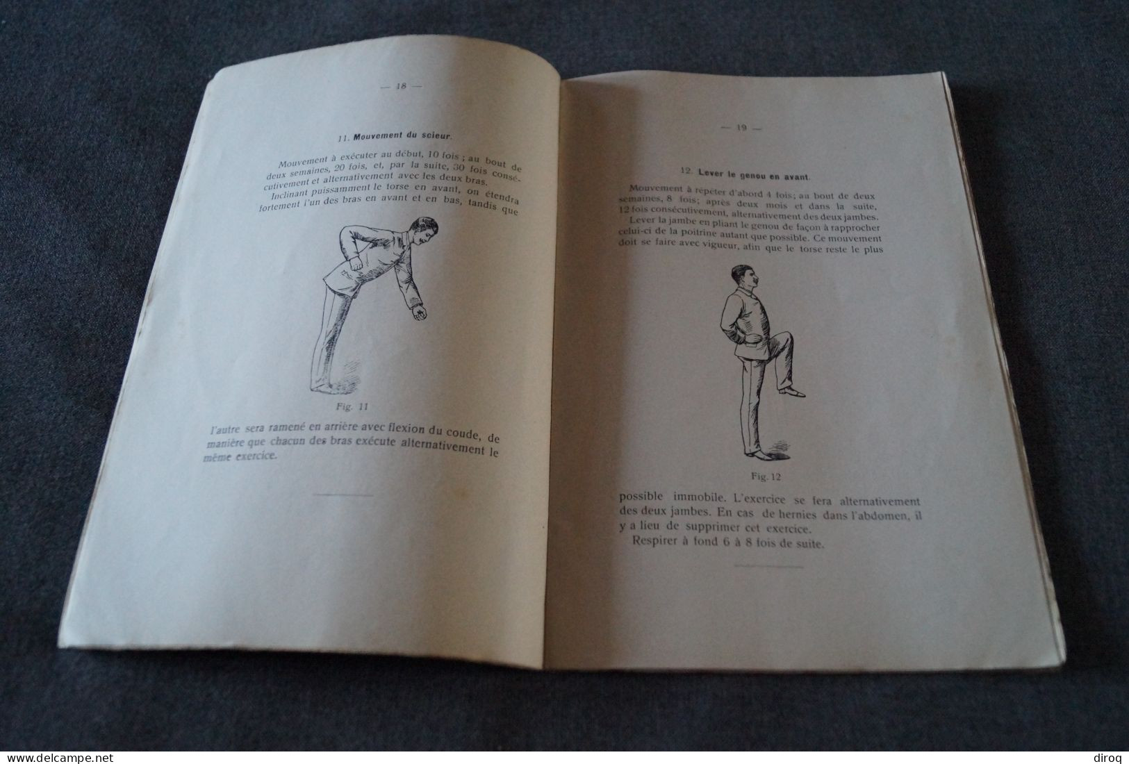 RARE,Gymnastique curative de la nervosité,complet 48 pages,ancien,22 Cm. sur 14,5 Cm.