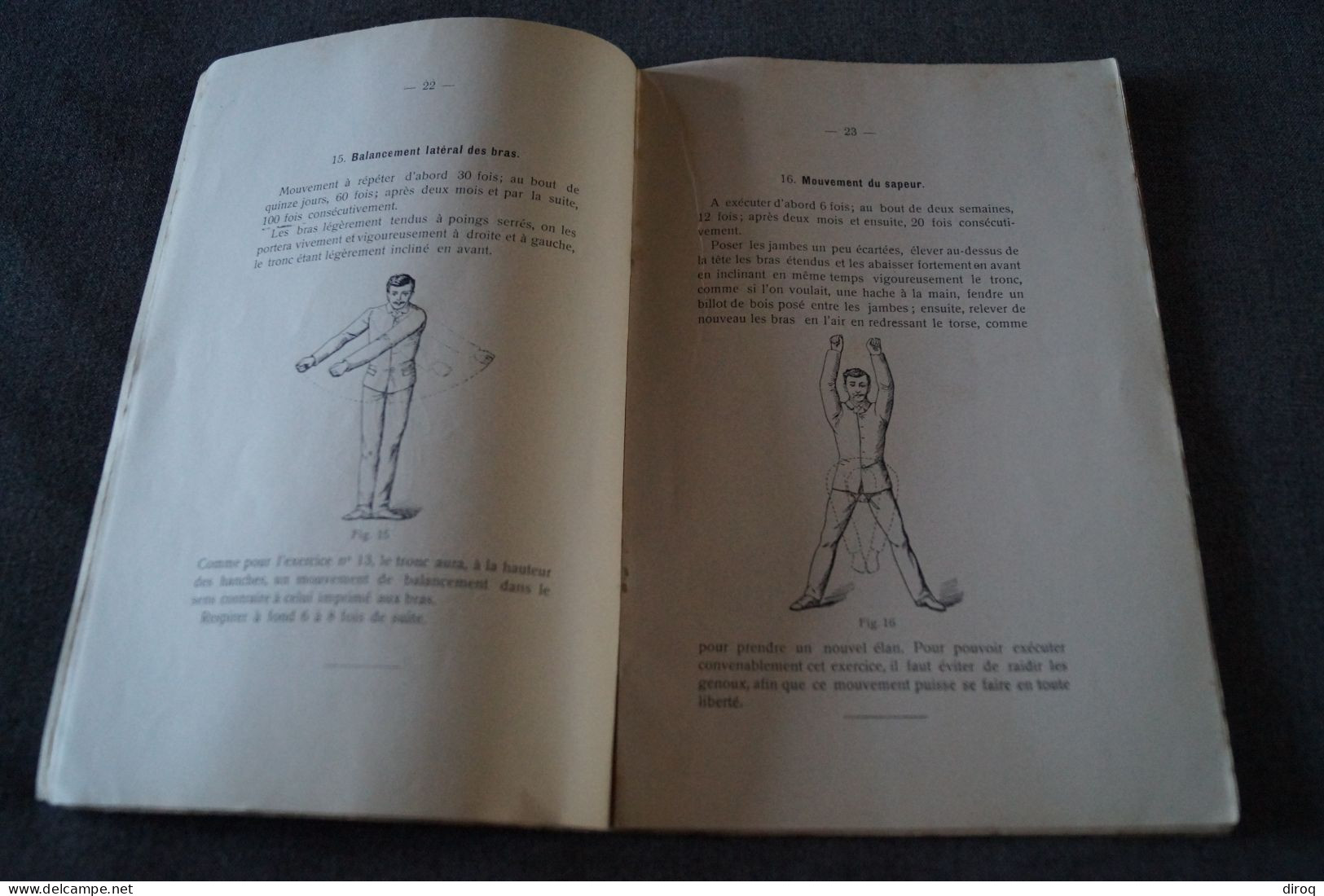 RARE,Gymnastique curative de la nervosité,complet 48 pages,ancien,22 Cm. sur 14,5 Cm.