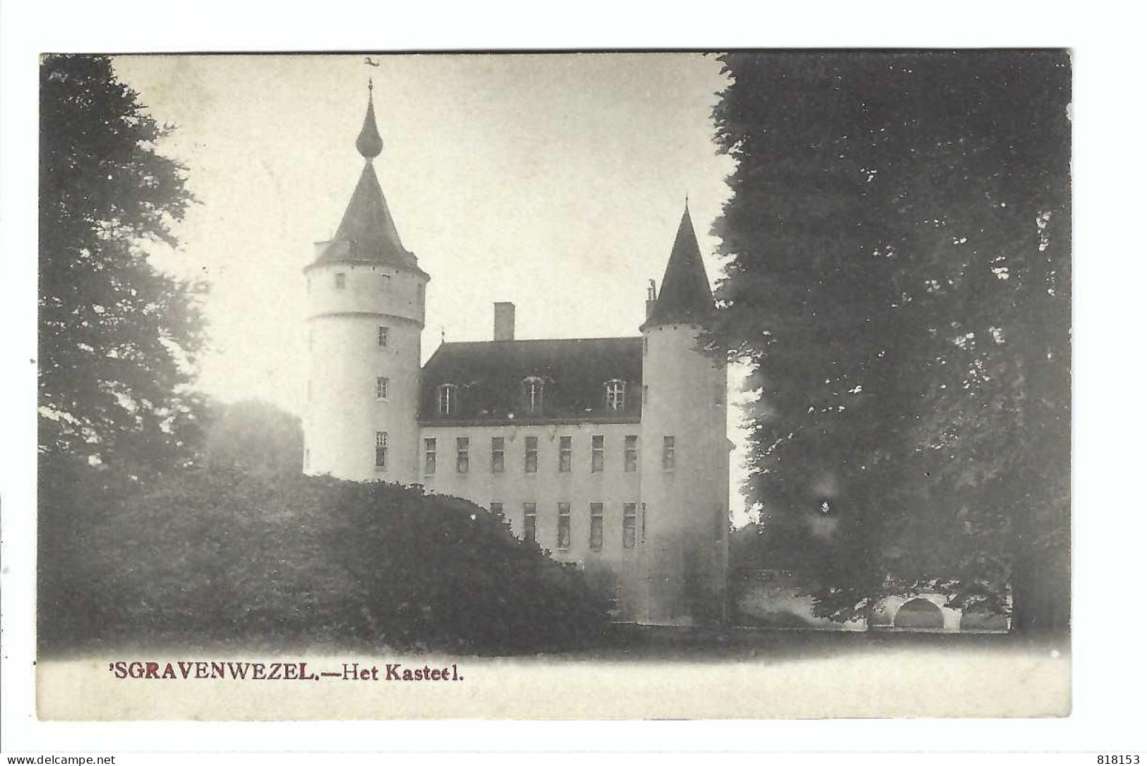 'S GRAVENWEZEL  -  Het Kasteel 1908 - Schilde