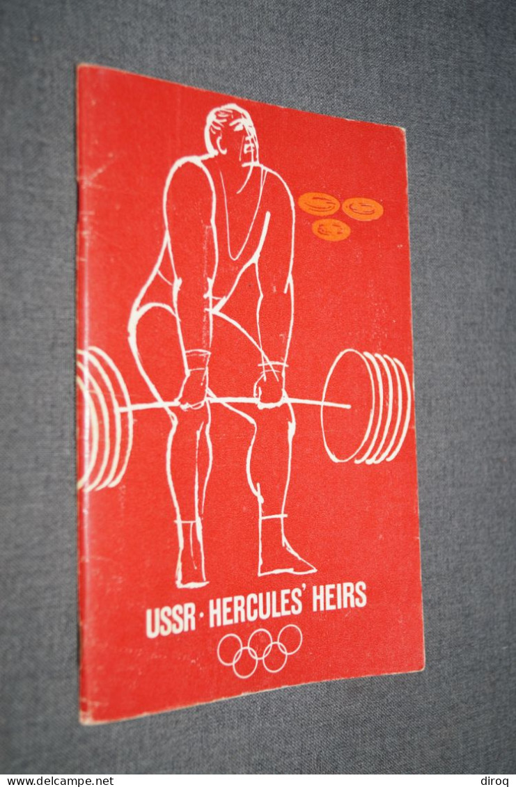 RARE,Mexico 1968,USSR,Hercules Heirs,culturisme,complet ,ancien,19 Cm. Sur 12,5 Cm. - Books