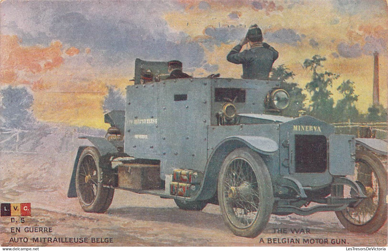 MILITARIA - ARMEE BELGE - En Guerre Auto Mitrailleuse Belge - Carte Postale Ancienne - Ausrüstung