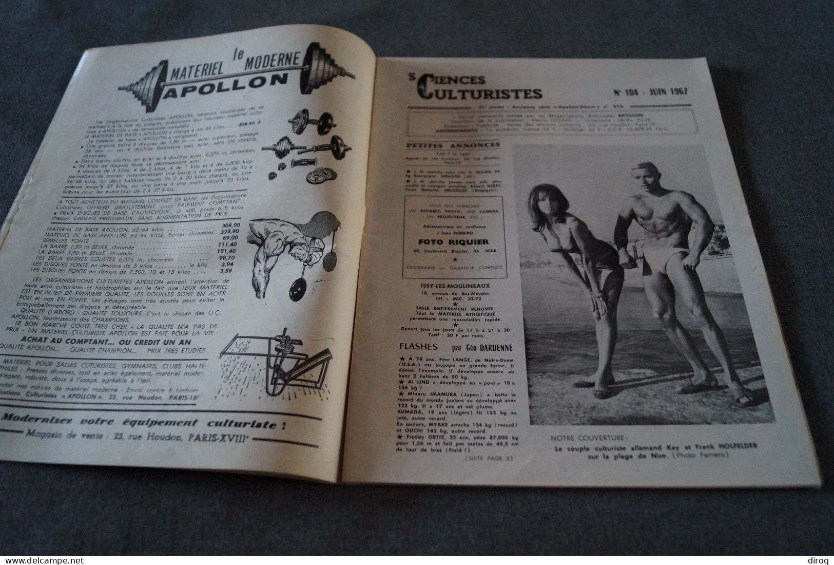 Kay Et Franck Hollfelder,1967,culturisme,complet 37 Pages ,ancien,27 Cm. Sur 21 Cm. - Atletismo