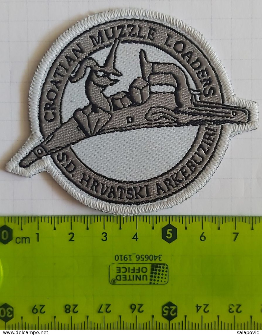 SD HRVATSKI ARKEBUZIRI Croatian Muzzle Loaders Shooting Association PATCH - Tiro Al Arco