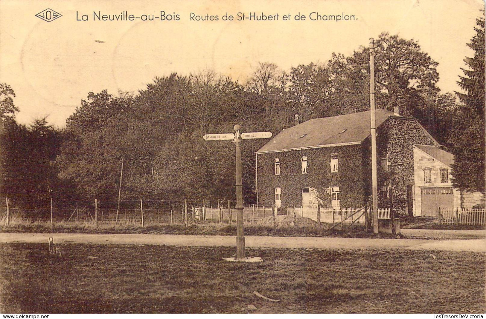 FRANCE - 45 - LA NEUVILLE AU BOIS - Routes De St Hubert Et De Champion - Carte Postale Ancienne - Sonstige & Ohne Zuordnung