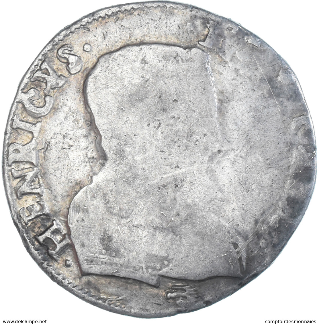 Monnaie, France, Henri II, Teston à La Tête Nue, 1559, La Rochelle, TB - 1547-1559 Henri II