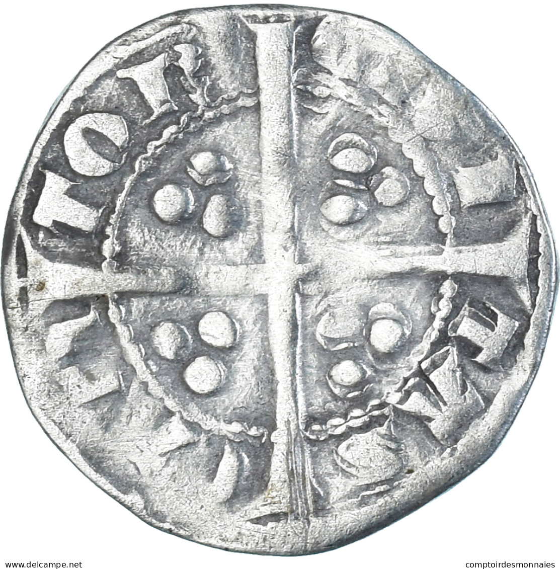 Monnaie, Grande-Bretagne, Edward I, II, III, Penny, Canterbury, TTB, Argent - 1066-1485 : Late Middle-Age