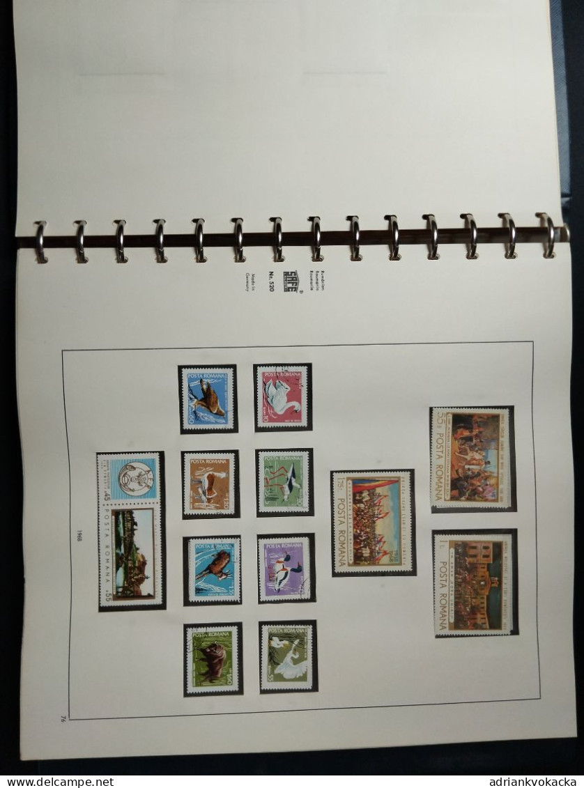 Roumania / Roumanie, 1968-1971, SAFE album included MNH and used stamps, all stamps/blocks at photos