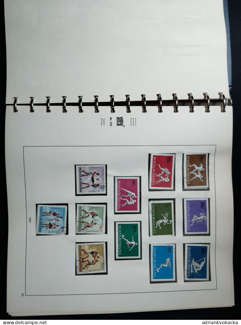 Roumania / Roumanie, 1968-1971, SAFE album included MNH and used stamps, all stamps/blocks at photos