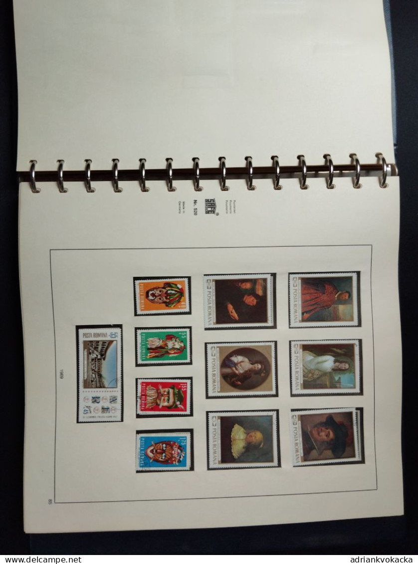 Roumania / Roumanie, 1968-1971, SAFE album included MNH and used stamps, all stamps/blocks at photos