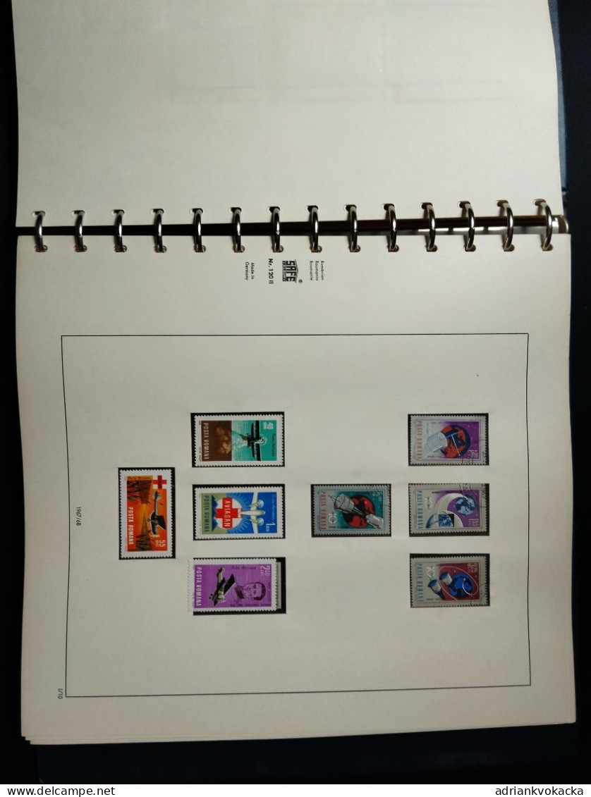 Roumania / Roumanie, 1968-1971, SAFE album included MNH and used stamps, all stamps/blocks at photos