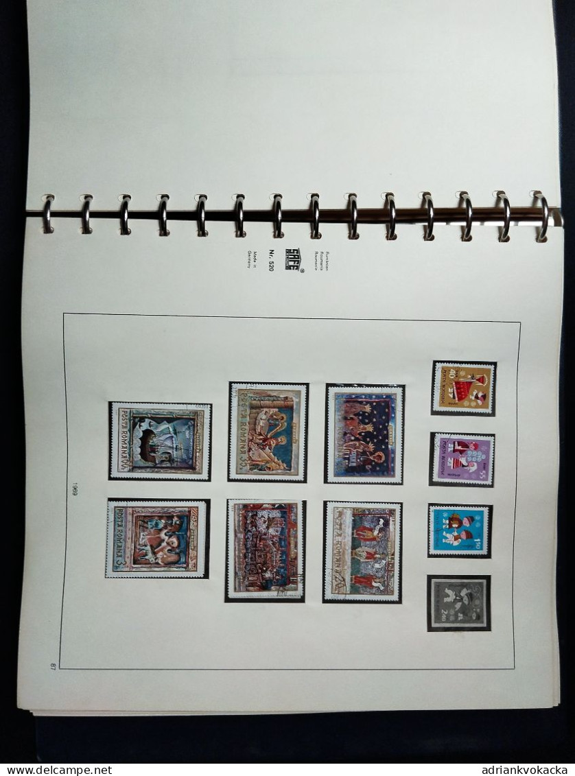 Roumania / Roumanie, 1968-1971, SAFE album included MNH and used stamps, all stamps/blocks at photos