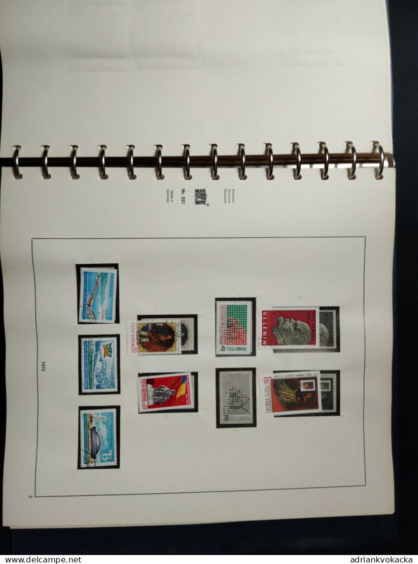 Roumania / Roumanie, 1968-1971, SAFE album included MNH and used stamps, all stamps/blocks at photos