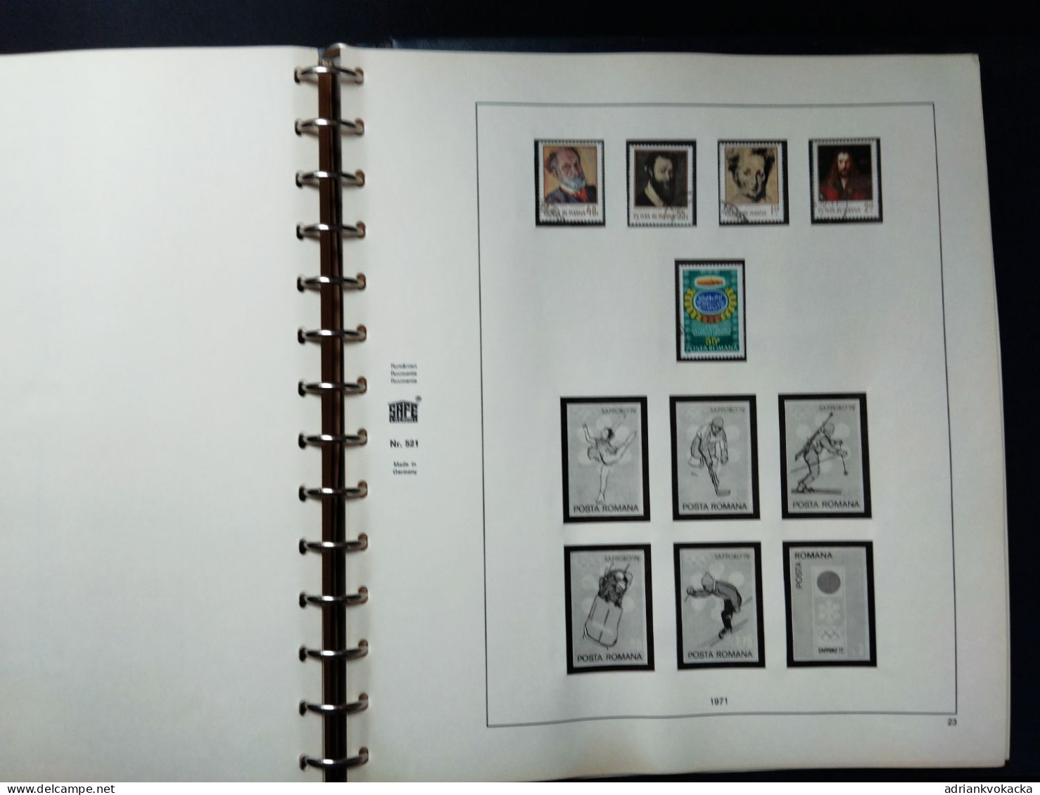 Roumania / Roumanie, 1968-1971, SAFE album included MNH and used stamps, all stamps/blocks at photos