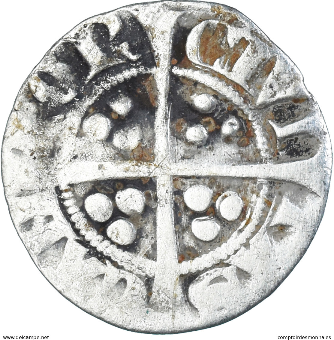 Monnaie, Grande-Bretagne, Edward I, II, III, Penny, Canterbury, TTB, Argent - 1066-1485 : Late Middle-Age