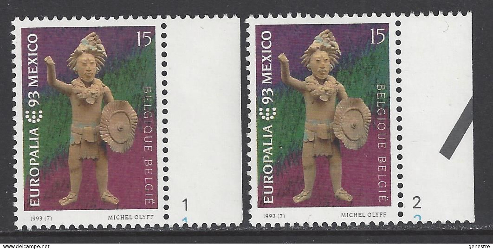 Belgique COB 2508 ** (MNH) - Planches 1 Et 2 - 1991-2000