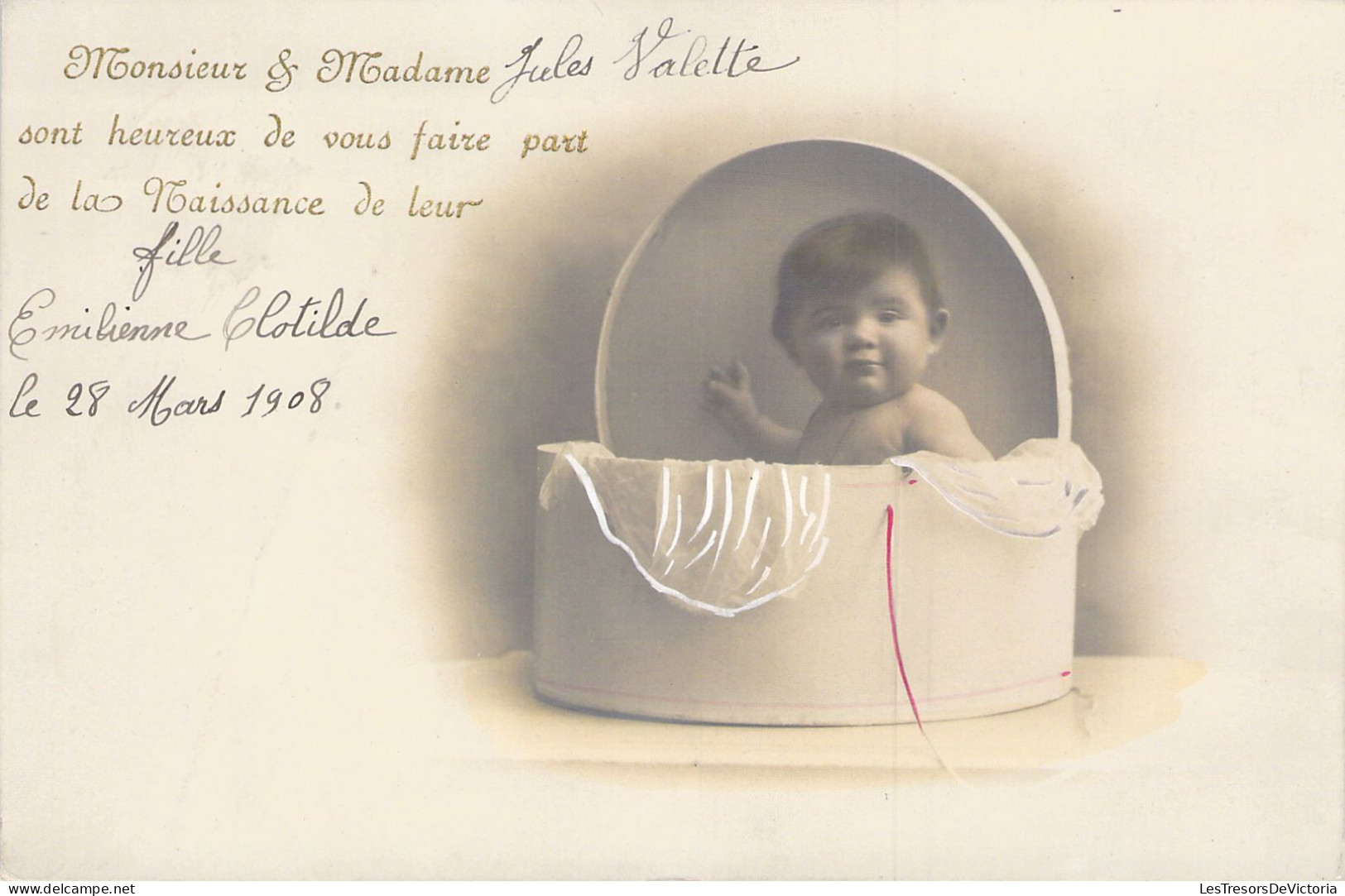 FANTAISIE - Bébés - Faire Part De Naissance - Carte Postale Ancienne - Bebes
