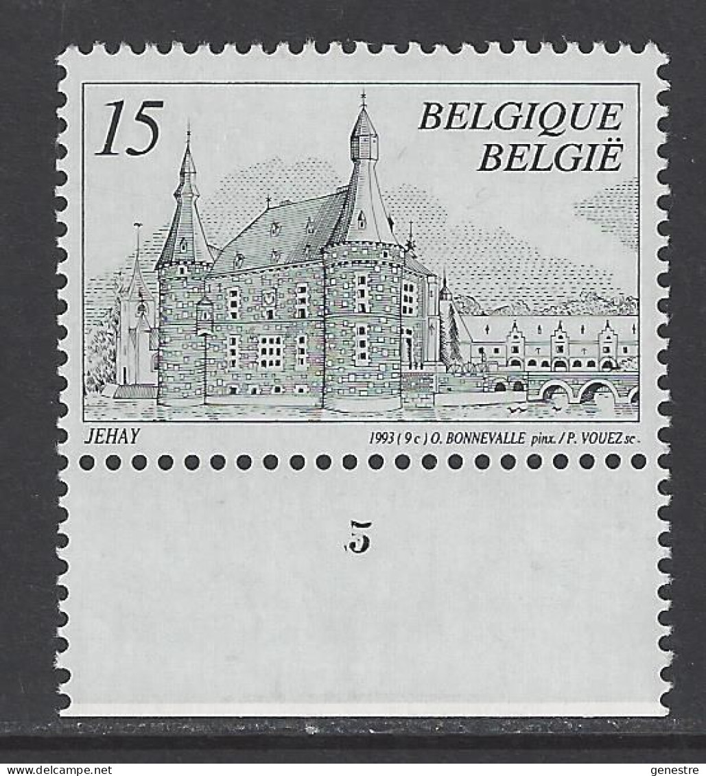 Belgique COB 2514 ** (MNH) - Planche 5 - 1991-2000