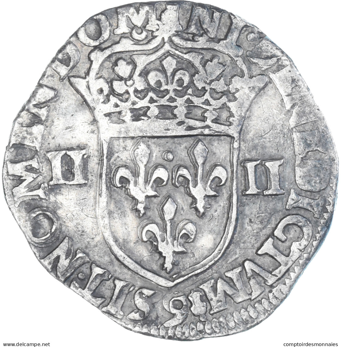 Monnaie, France, Henri IV, 1/4 Ecu, 1605, Rennes, TTB, Argent, Gadoury:597 - 1589-1610 Henri IV Le Vert-Galant