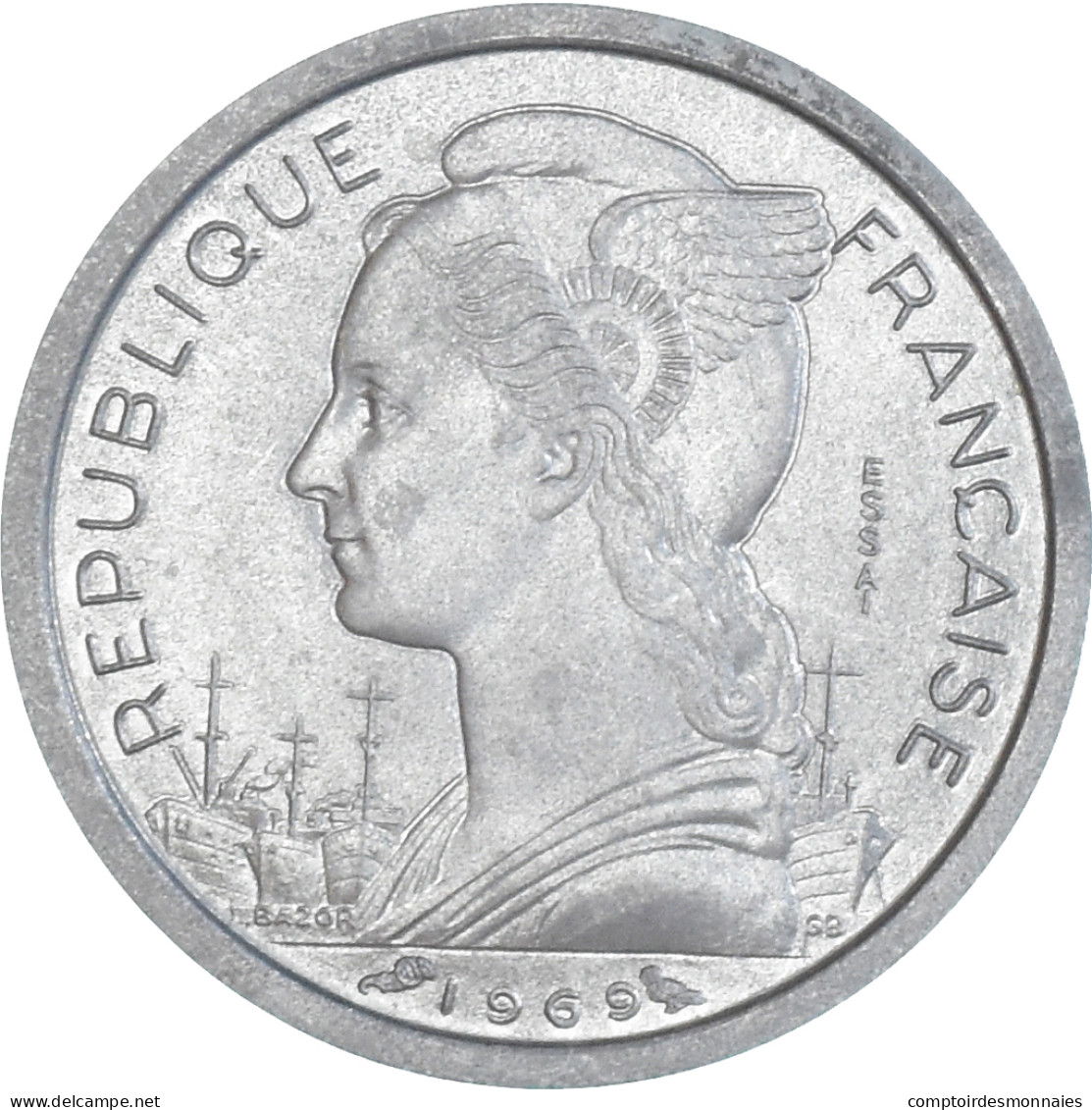 Monnaie, Territoire Français Des Afars Et Des Issas, Franc, 1969, MDP, ESSAI - Djibouti