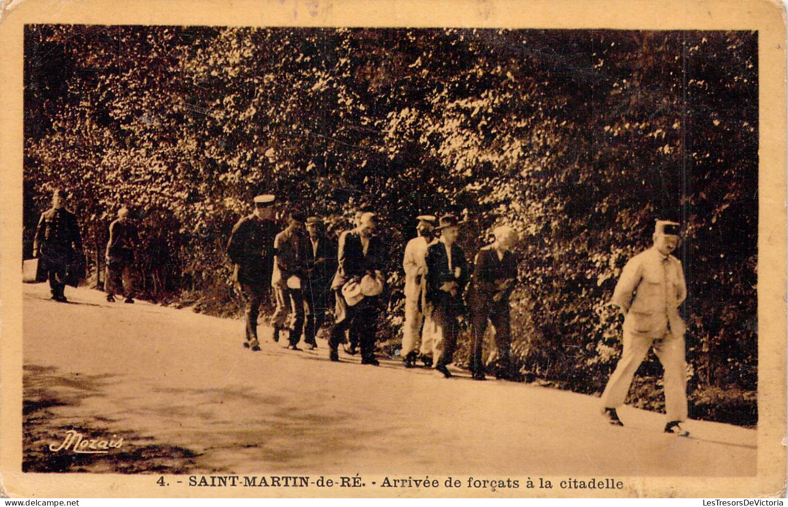 FRANCE - 17 - SAINT MARTIN DE RE - Arrivée De Forçats à La Citadelle - Edit Nozais - Carte Postale Ancienne - Saint-Martin-de-Ré