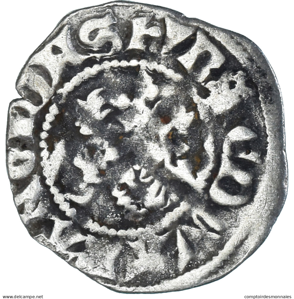 Monnaie, Grande-Bretagne, Edward I, II, III, Penny, Durham, TB+, Argent - 1066-1485 : Bas Moyen-Age