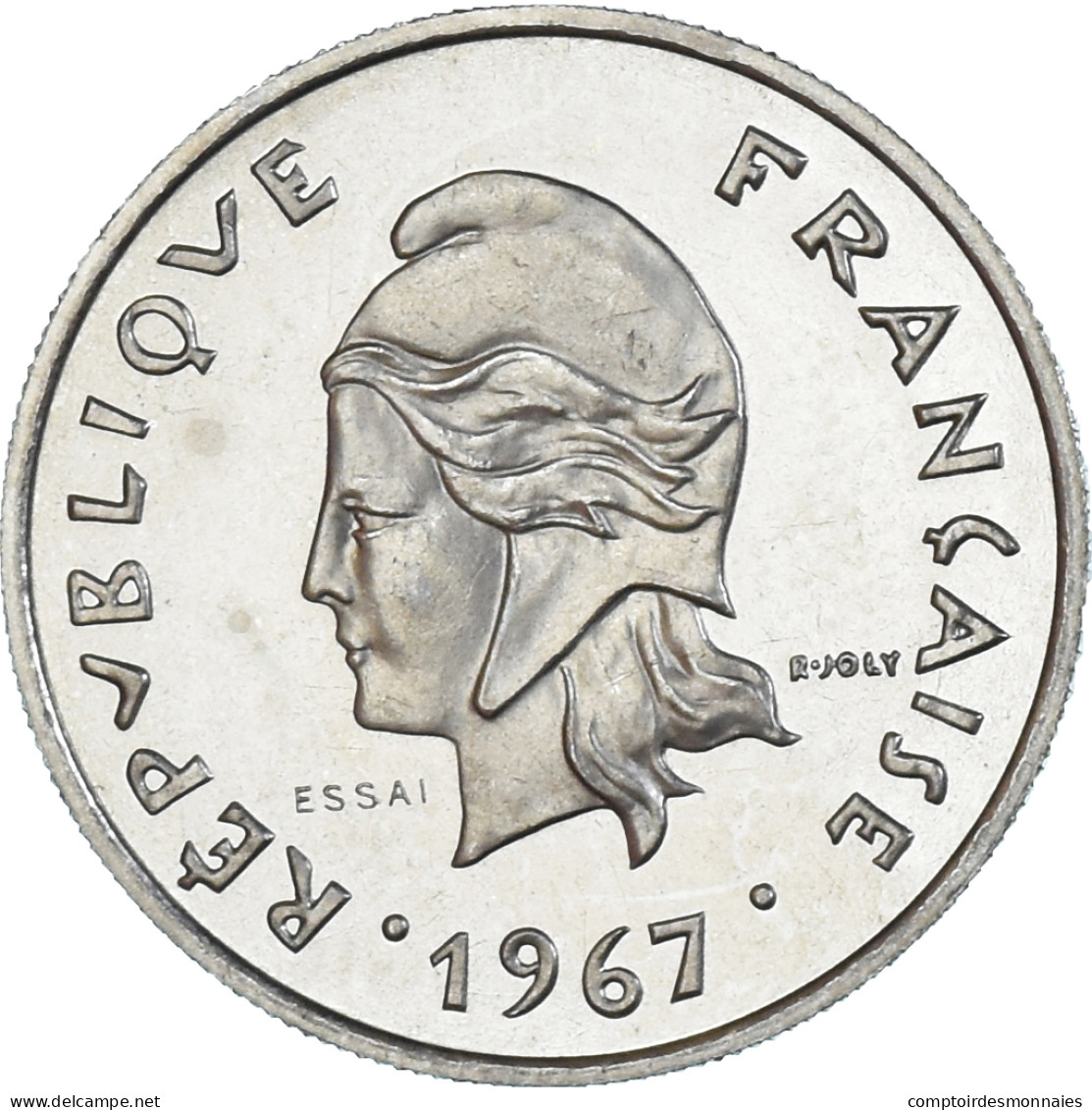 Monnaie, Nouvelle-Calédonie, 10 Francs, 1967, Monnaie De Paris, ESSAI, FDC - Nouvelle-Calédonie