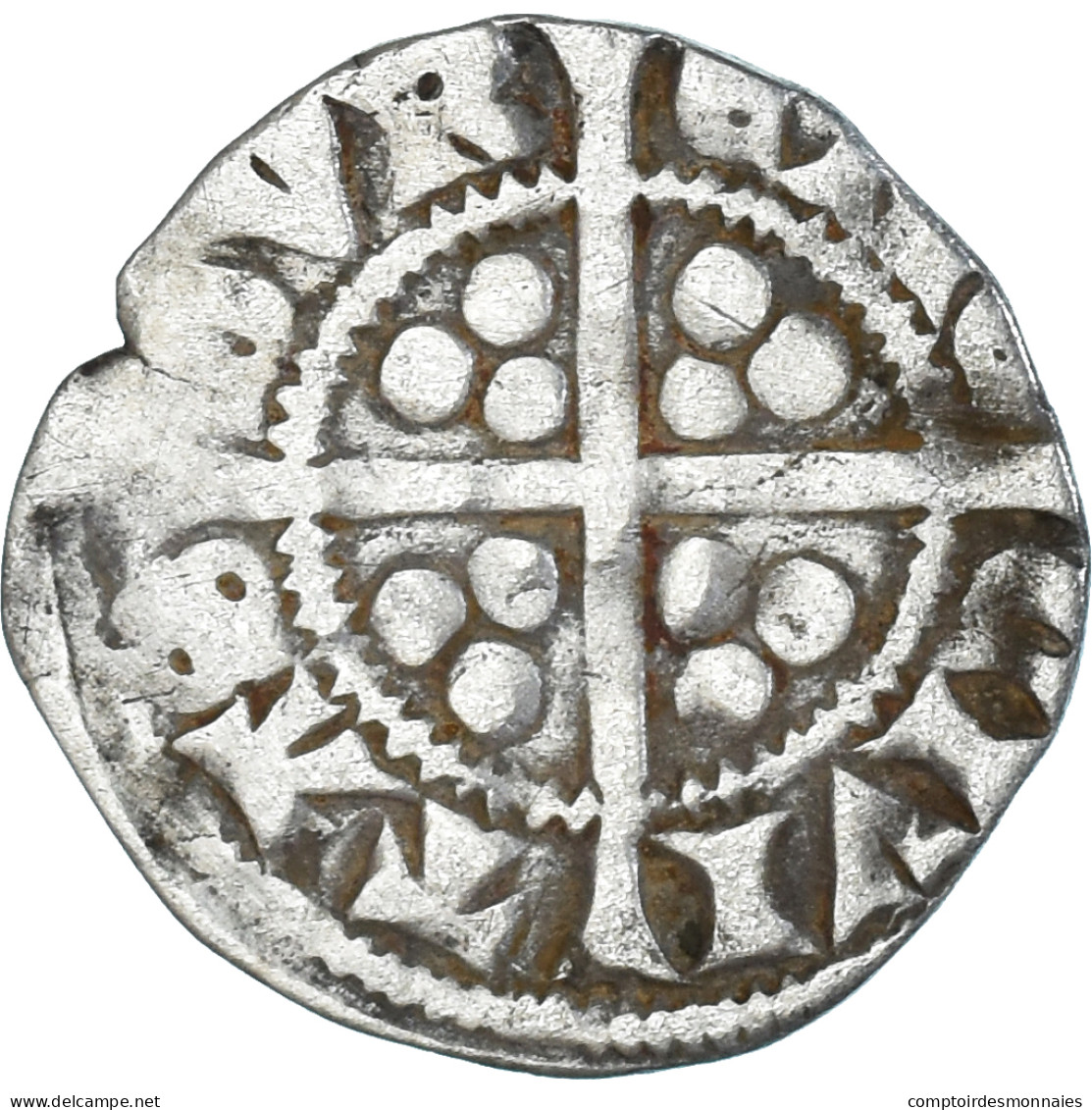 Monnaie, Grande-Bretagne, Edward I, II, III, Penny, Durham, TB+, Argent - 1066-1485 : Bas Moyen-Age