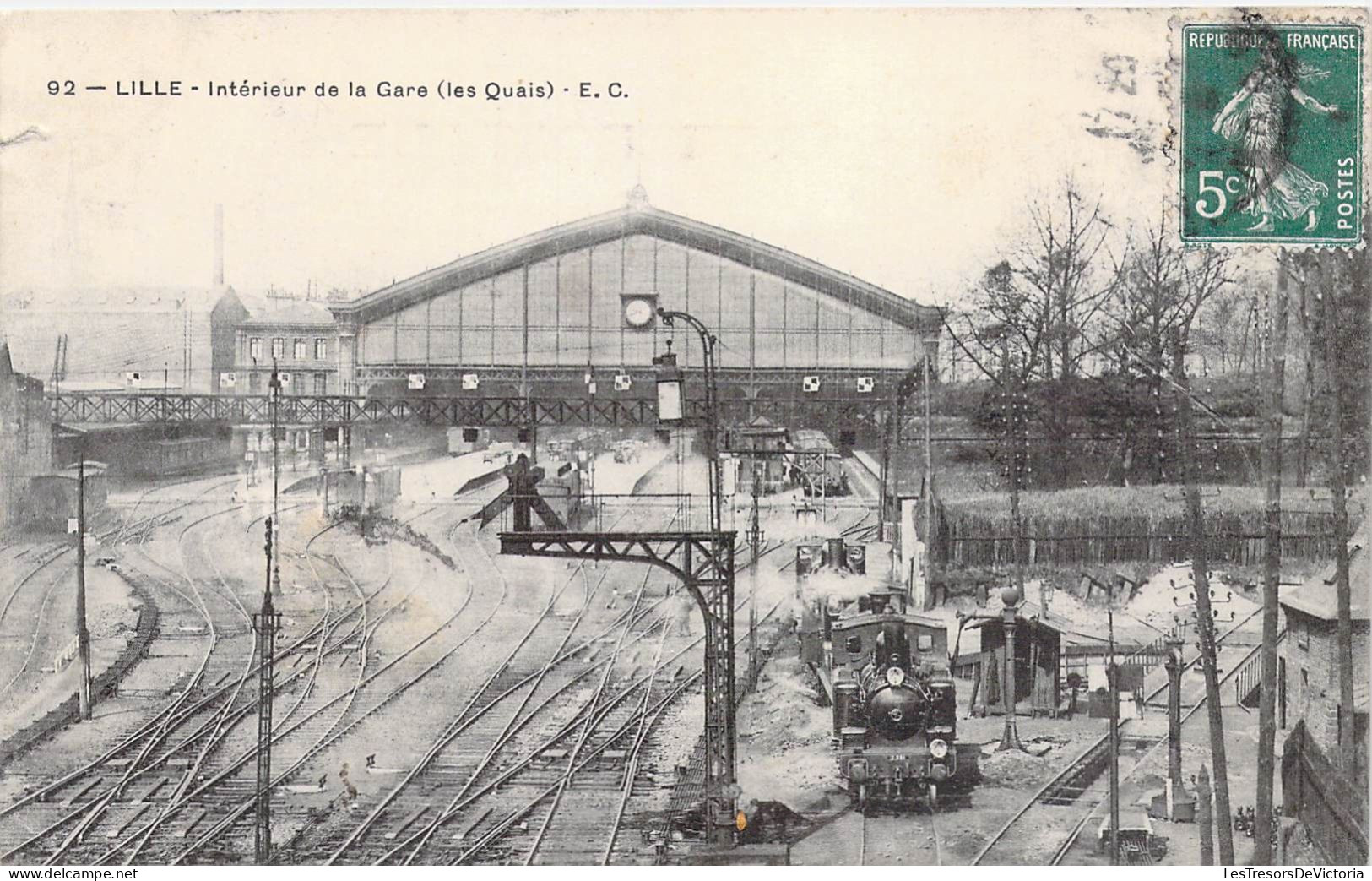 FRANCE - 59 - LILLE - Intérieur De La Gare - E C - Carte Postale Ancienne - Lille