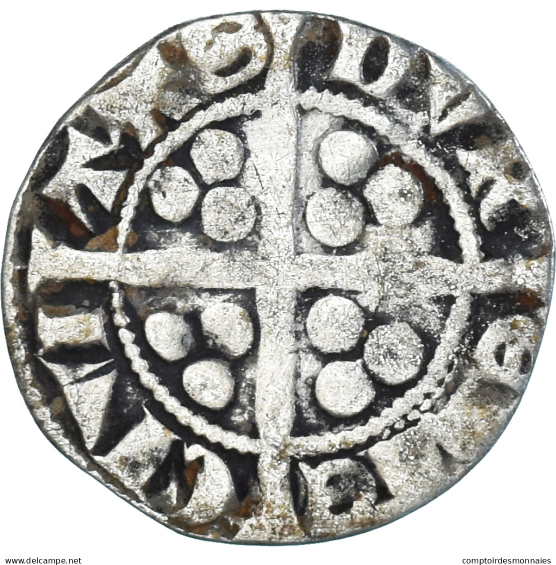 Monnaie, Grande-Bretagne, Edward I, II, III, Penny, Durham, TB, Argent - 1066-1485 : Bas Moyen-Age