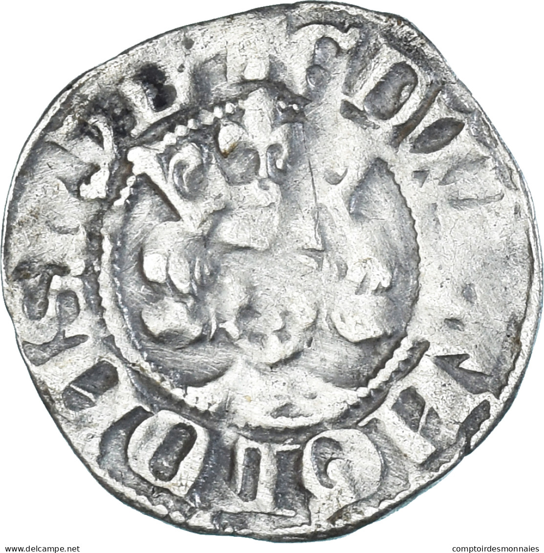 Monnaie, Grande-Bretagne, Edward I, II, III, Penny, Durham, TB+, Argent - 1066-1485 : Bas Moyen-Age